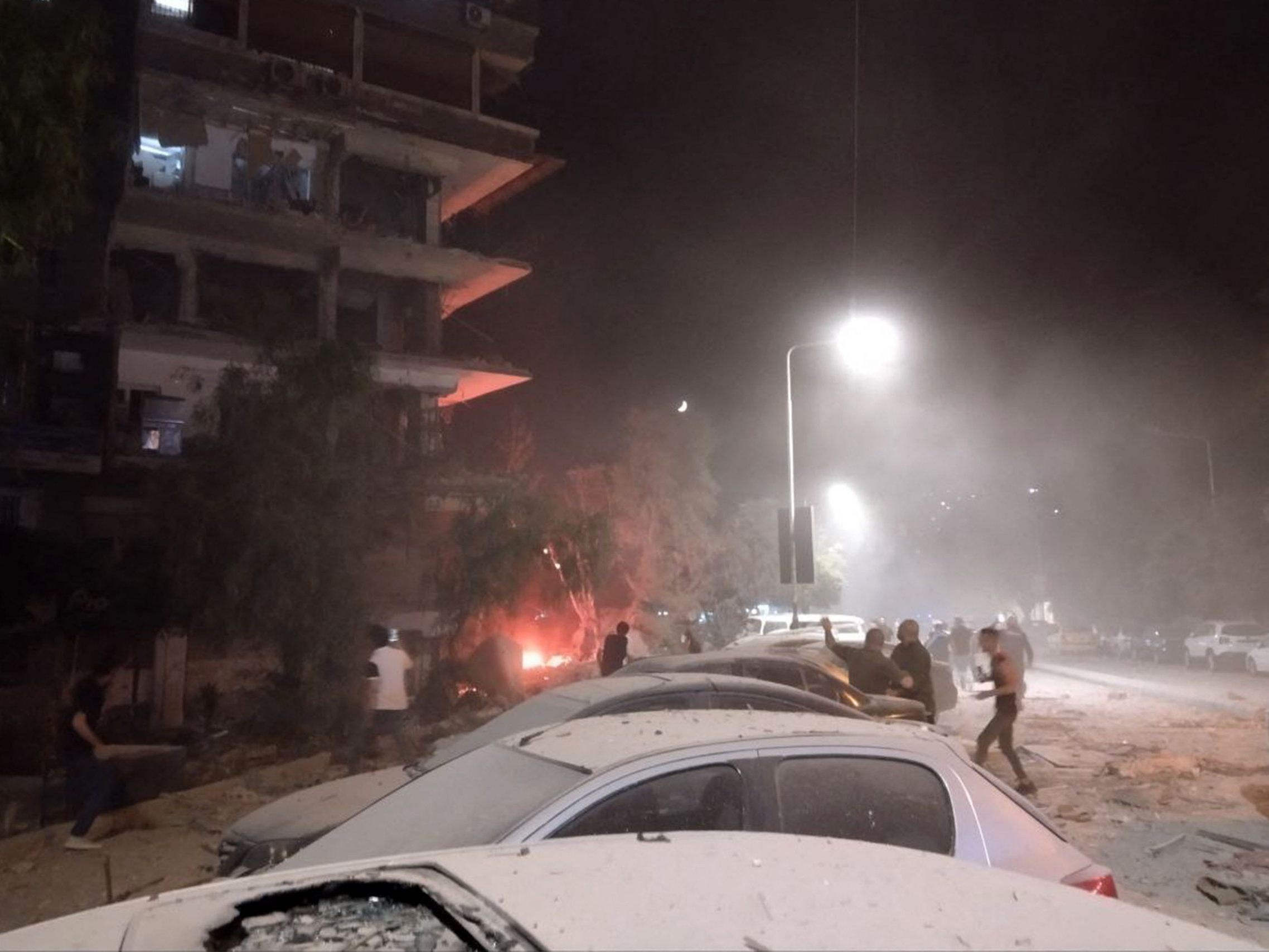 Israel flog wiederholt Luftangriffe in Syrien.