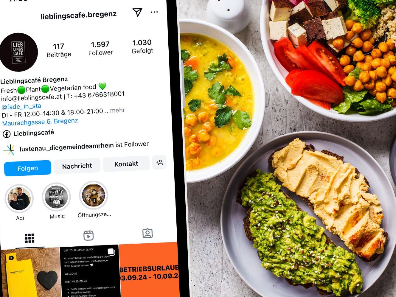 Das Lieblingscafé im Herzen von Bregenz überzeugt mit kreativer veganer und vegetarischer Küche.