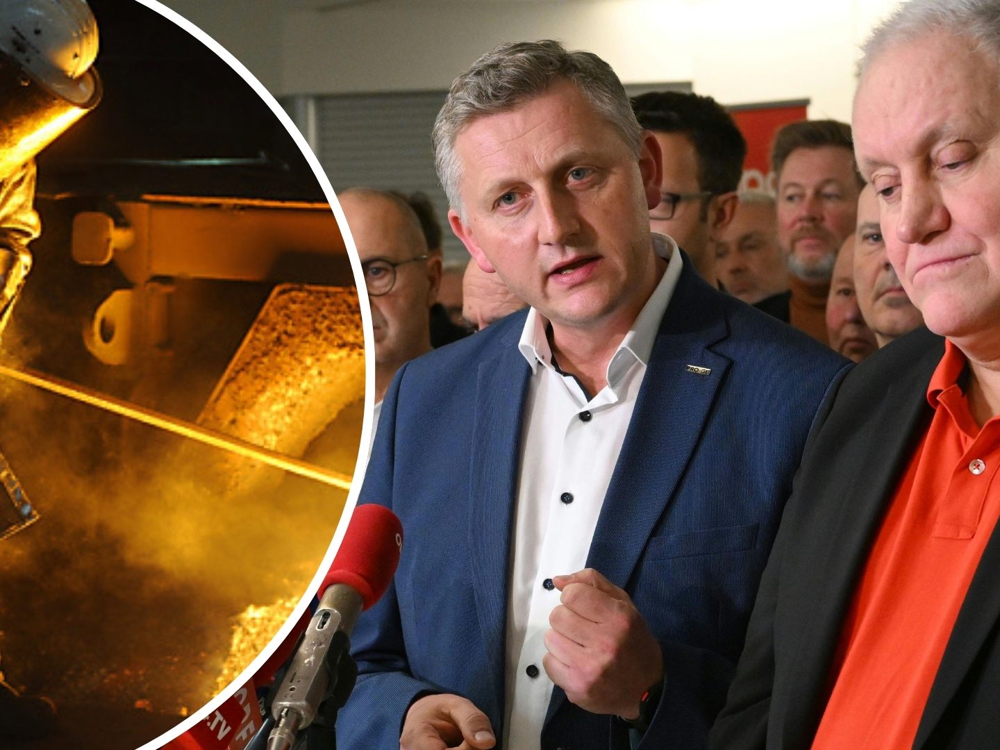 Die Chef-Verhandler der Gewerkschaft Reinhold Binder (PRO-GE) und Karl Dürtscher (GPA). (Symbolbild)