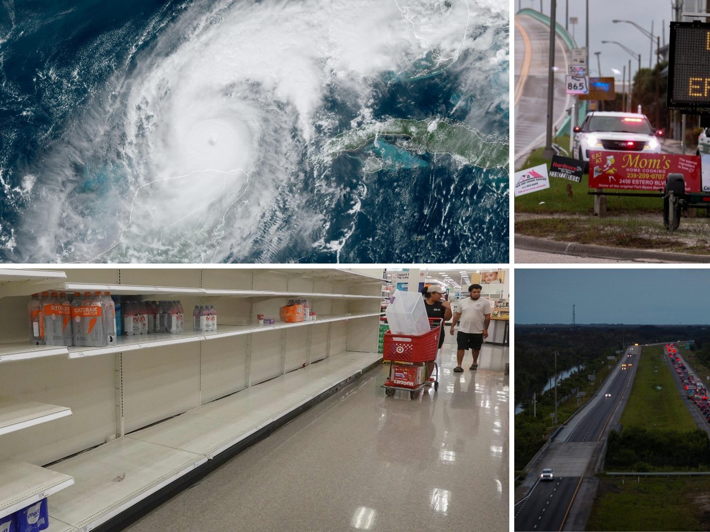 Hurrikan der höchsten Stufe fünf mit Windgeschwindigkeiten bis zu 270 Stundenkilometern bedroht Florida.