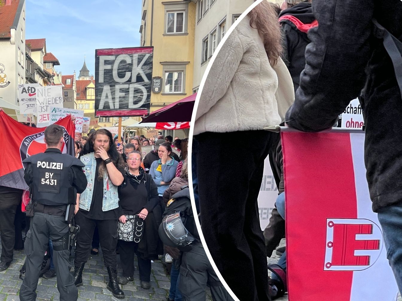 AfD-Politiker Rothfuß organisiert Demo in Lindau und trifft auf Widerstand.