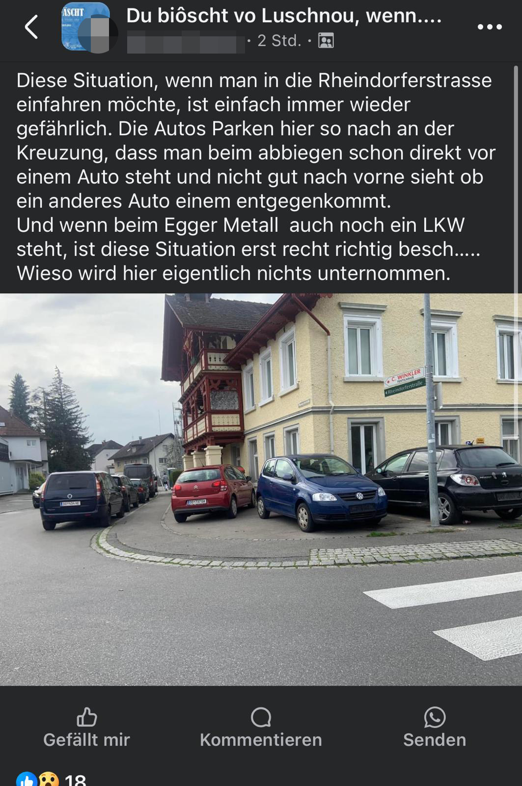Das Posting auf Social Media.