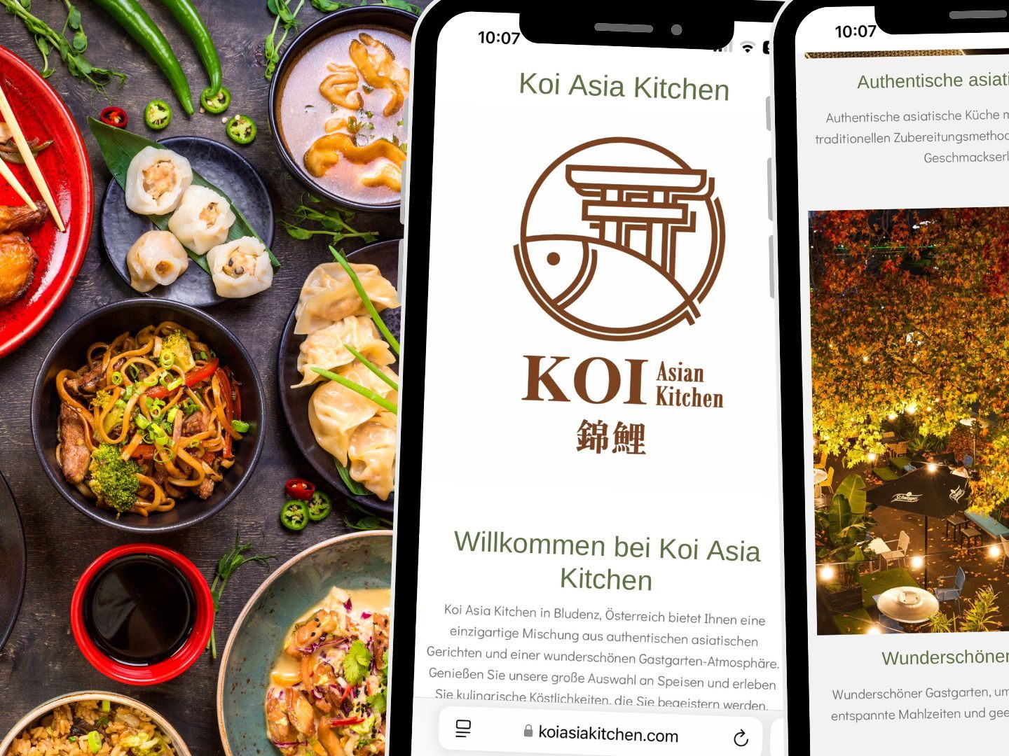 Koi Asia Kitchen hält für jeden Geschmack etwas bereit.