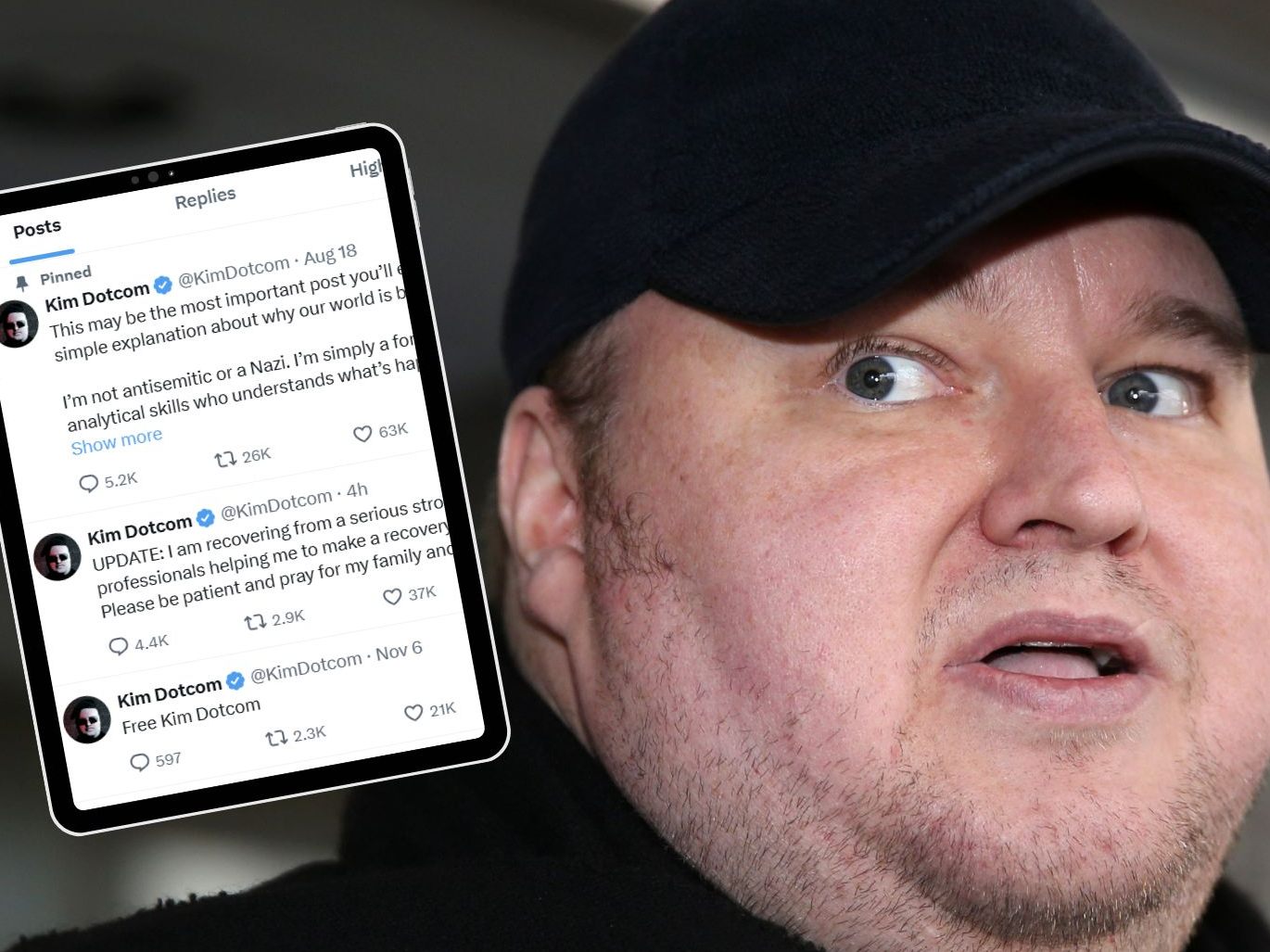 Ein Schlaganfall erschüttert den "Internet Pionier".
