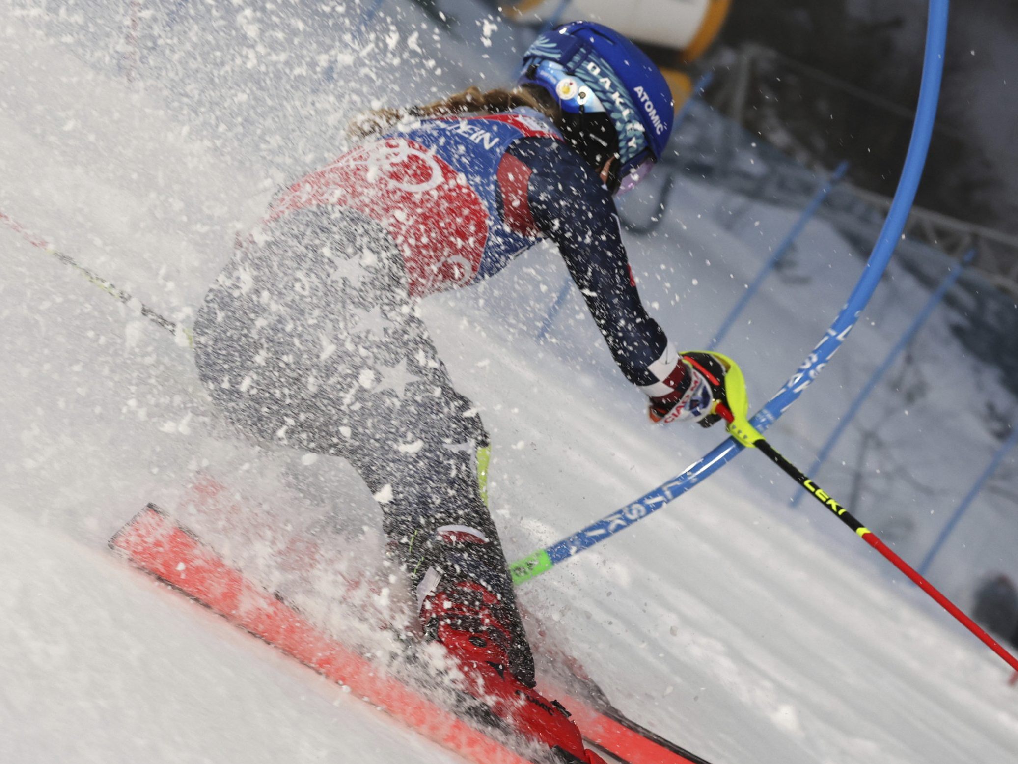 Mikaela Shiffrin führt in Levi mit großem Abstand.