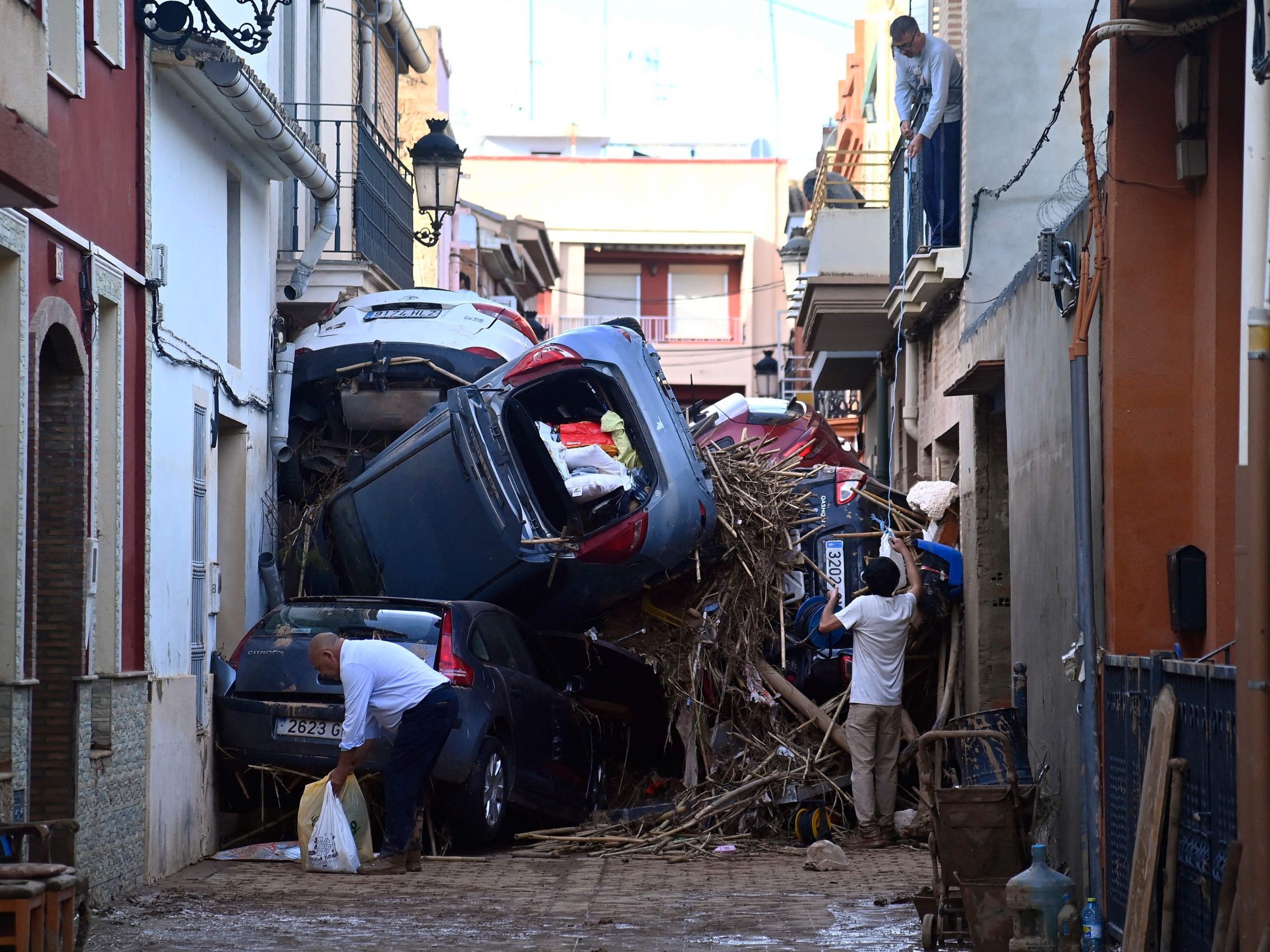 Das Hochwasser hält Spanien weiter in Atem.