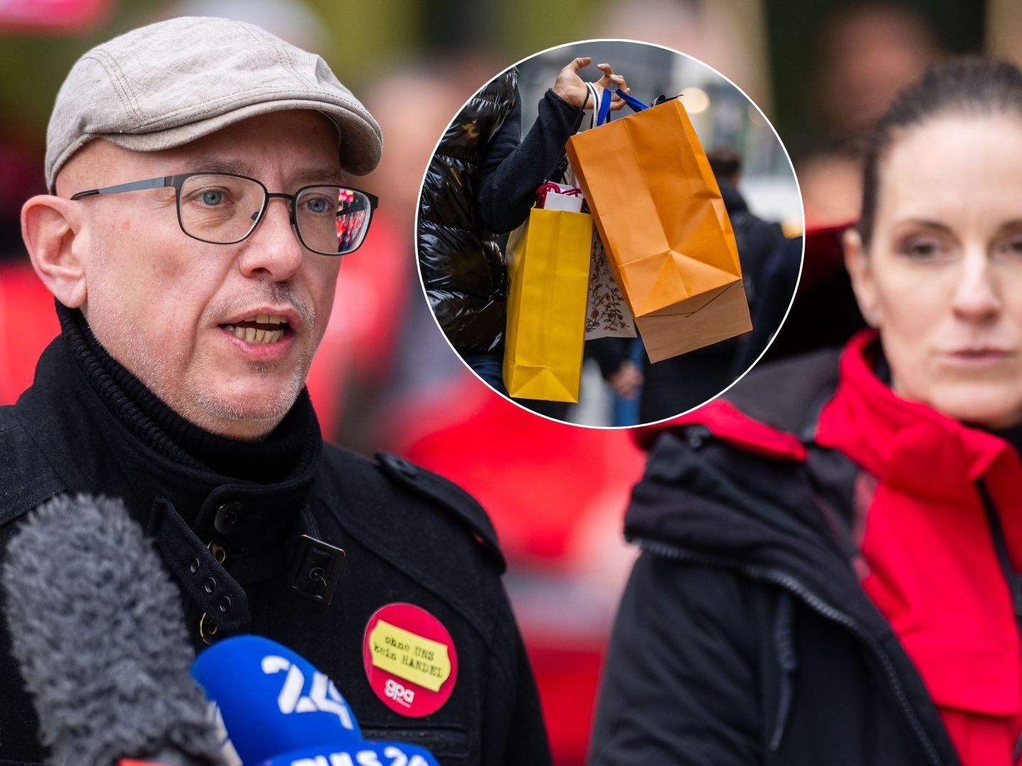 Auch am Samstag darauf könnte es zu Kampfmaßnahmen der Gewerkschaft GPA kommen