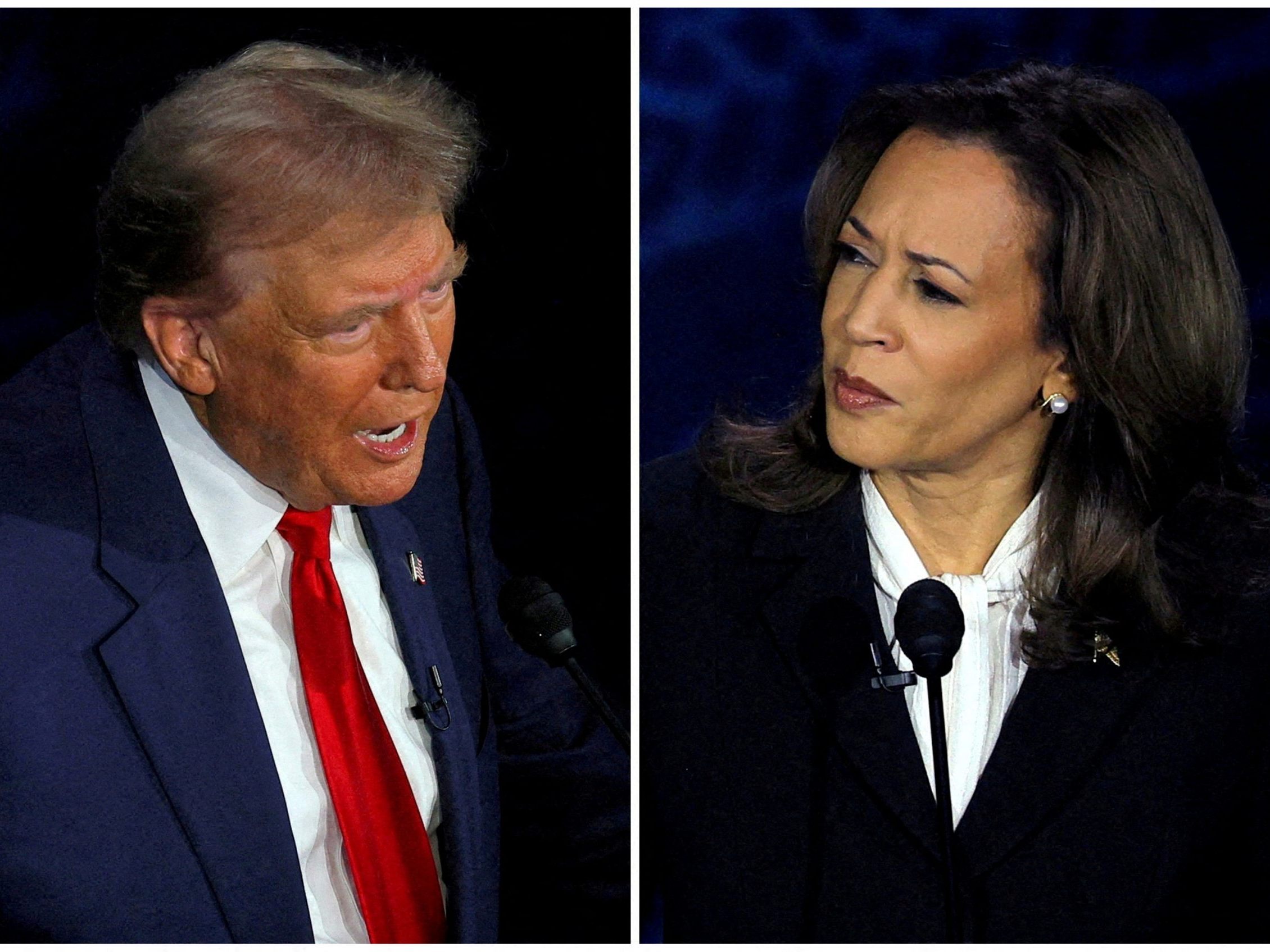 US-Wahl 2024: Trump versus Harris.
