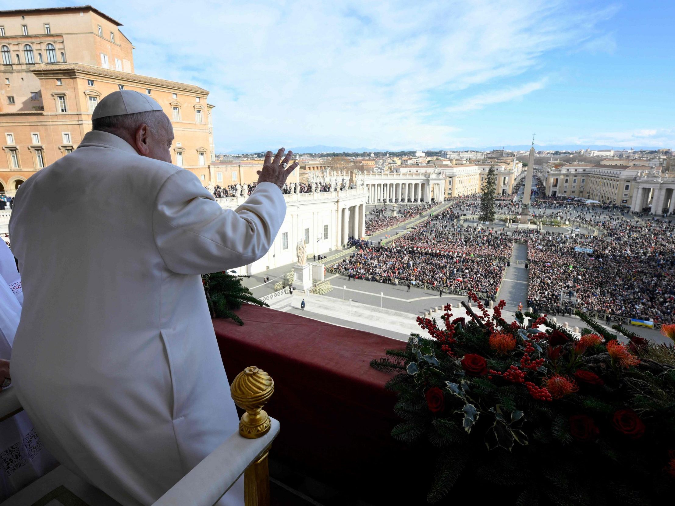 Der Papst verlas am Mittwoch seine traditionelle Weihnachtsbotschaft.