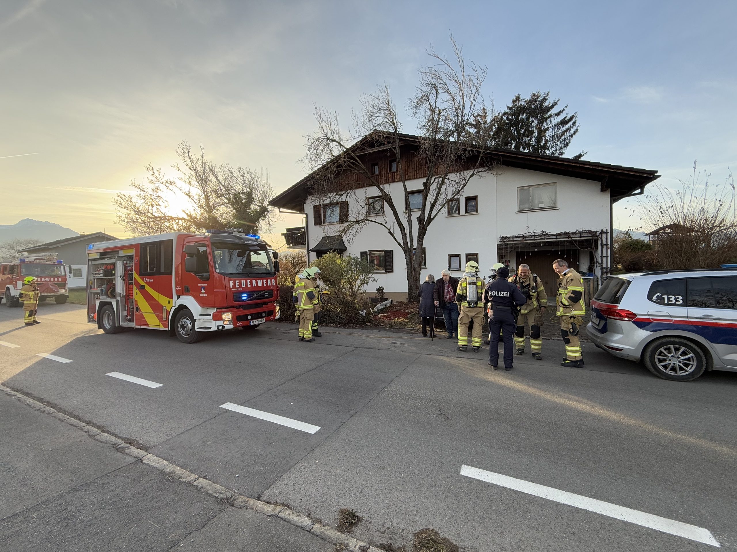 Rankweil: Verrauchung im Heizungskeller