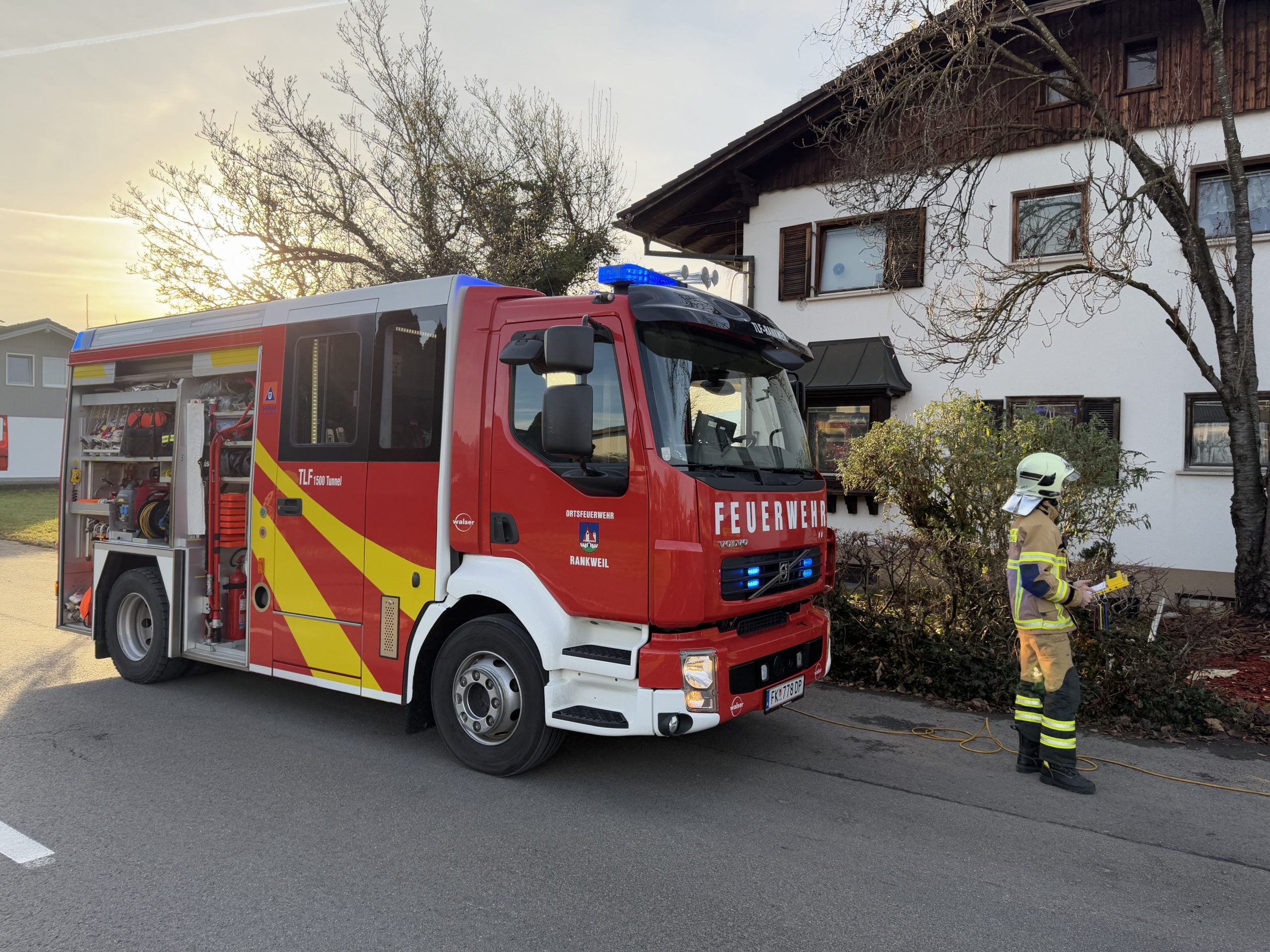Rankweil: Verrauchung im Heizungskeller