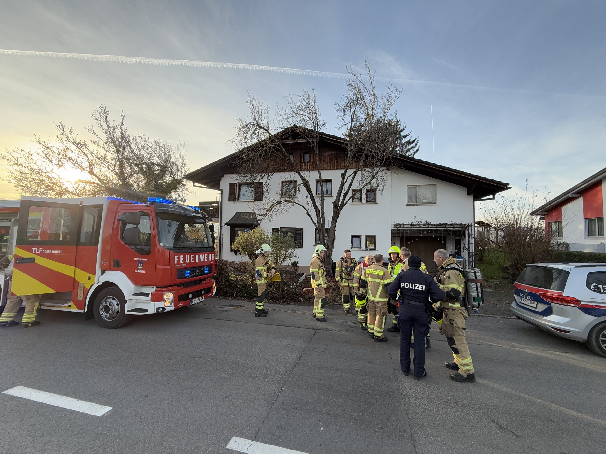 Rankweil: Verrauchung im Heizungskeller