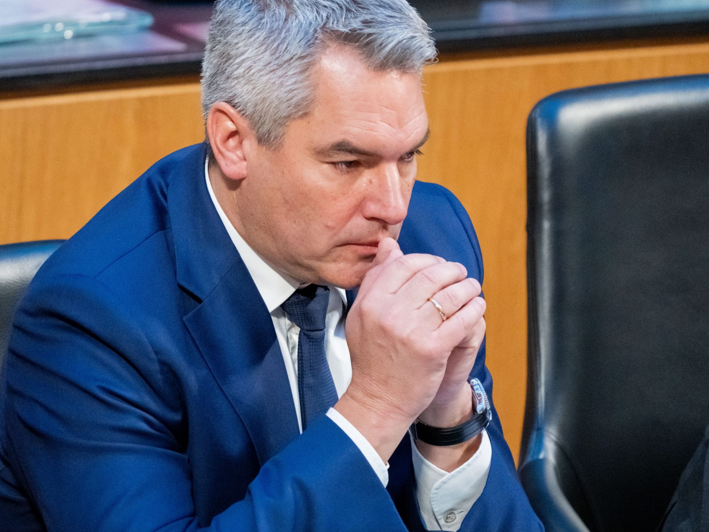 ÖVP-Chef und Bundeskanzler Nehammer: "Der Rücktritt passiert am Freitag"
