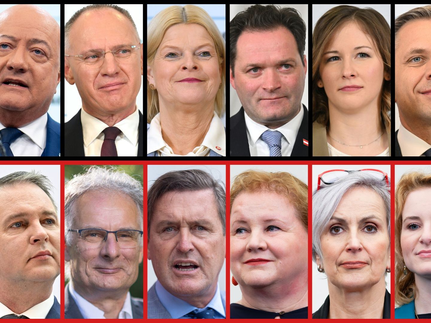 Die Regierungsmitglieder von ÖVP, SPÖ und NEOS im Kurzporträt.