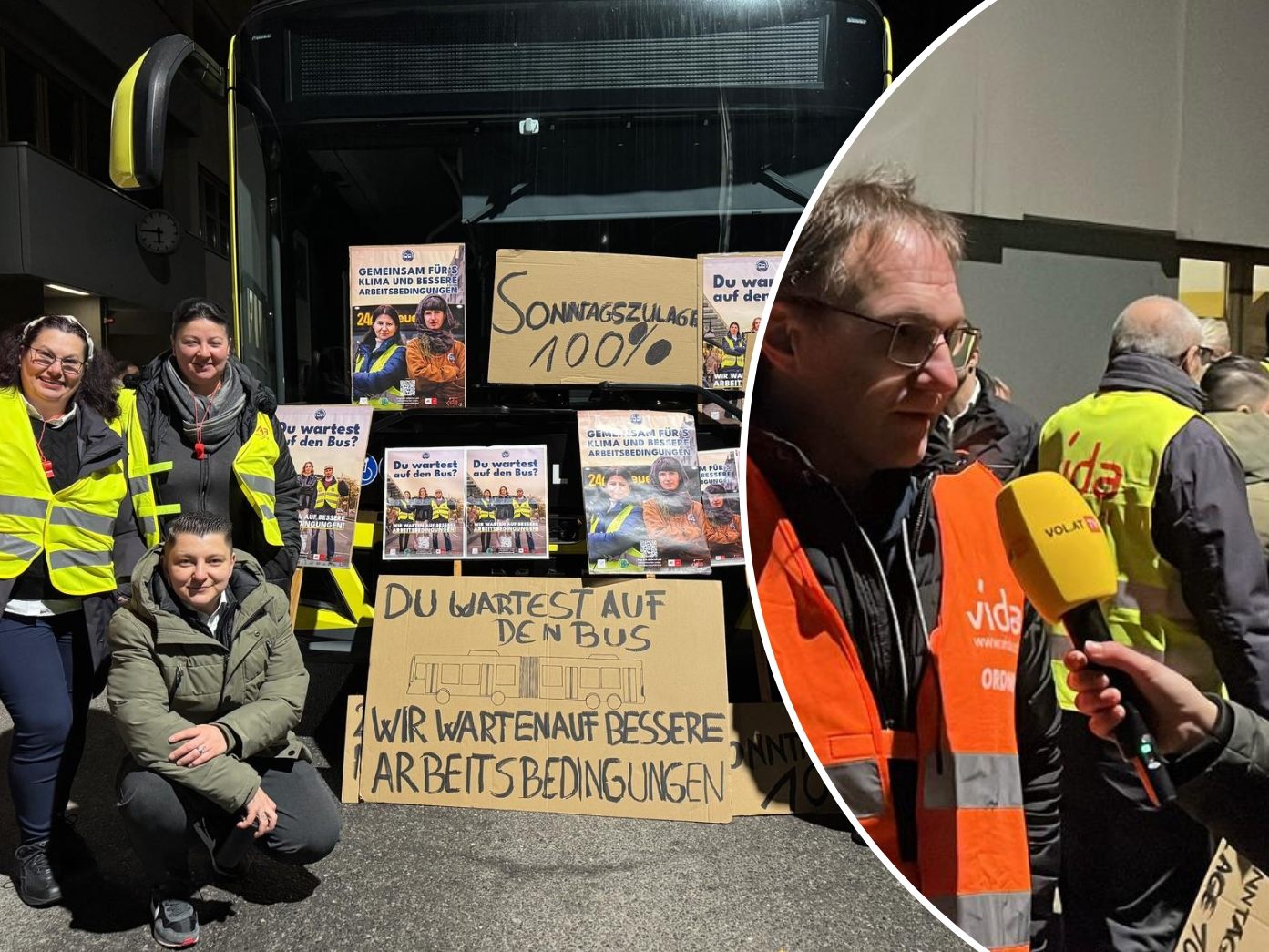 In Vorarlberg haben heute viele Busfahrer:innen gestreikt.