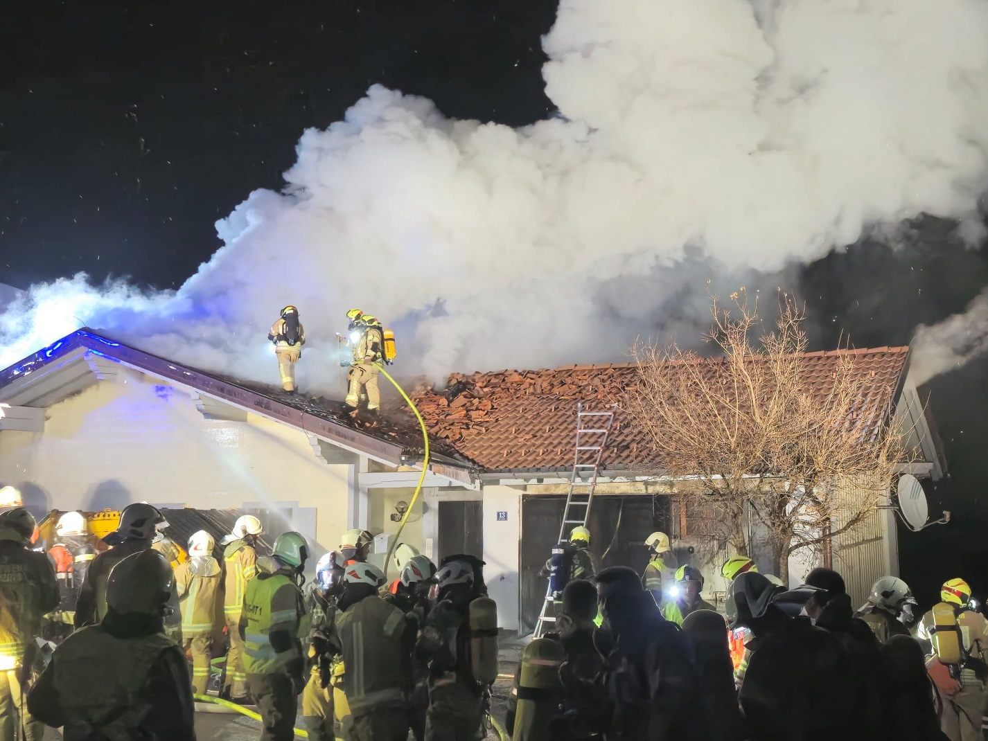 Dachstuhlbrand in Gurtis