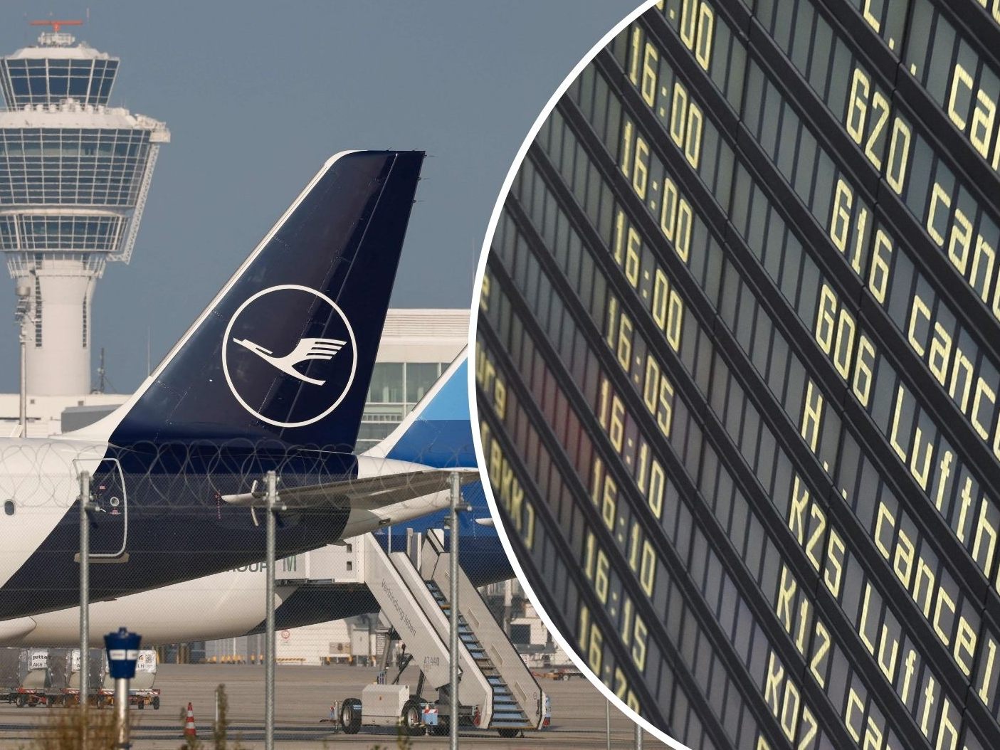 Wegen Warnstreiks kein Flugbetrieb