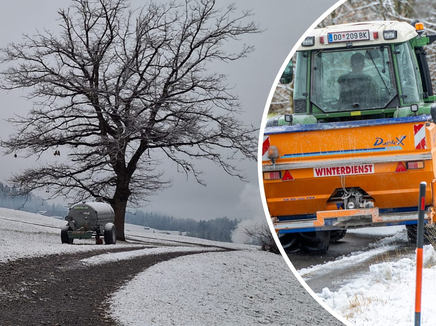 Kaltfront und Schnee - Die nächsten Tage werden winterlich. (Symbolbild)
