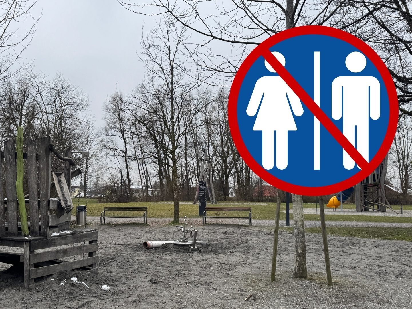 Die WC-Sperre im Hermann-Gmeiner-Park sorgt für Aufregung.