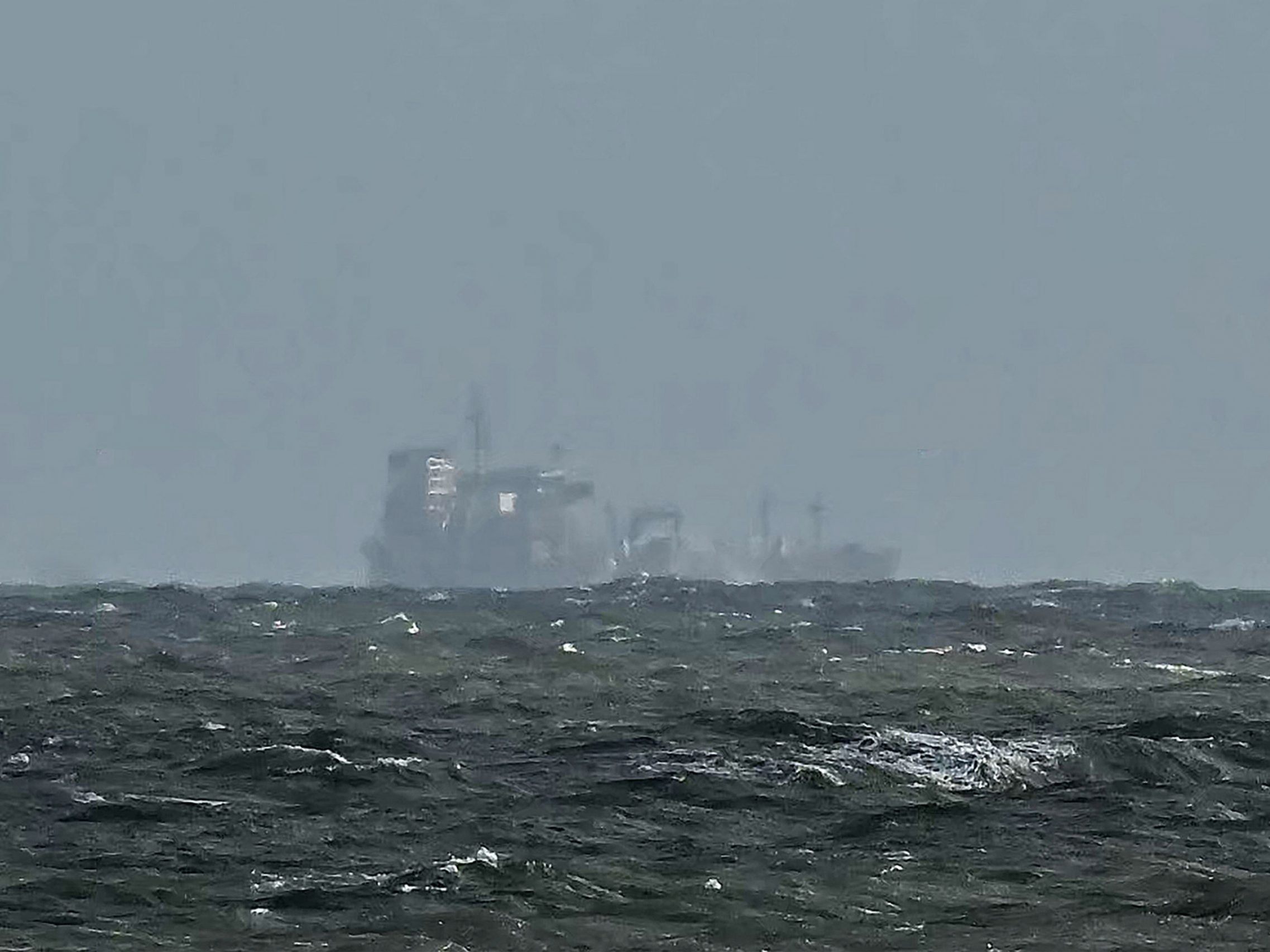 Die Stena Immaculate treibt vor der englischen Küste