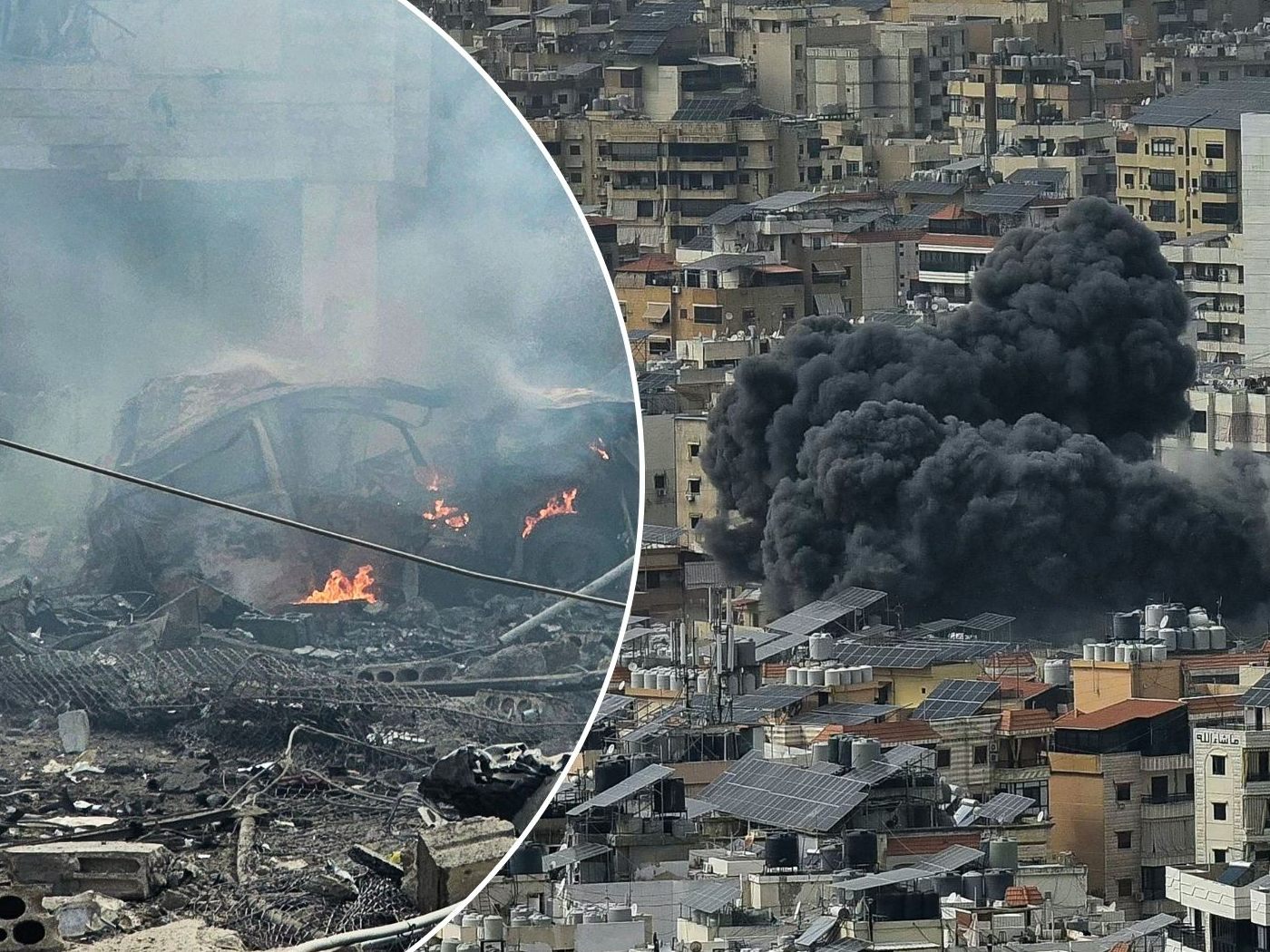 Luftangriffe auf Beirut
