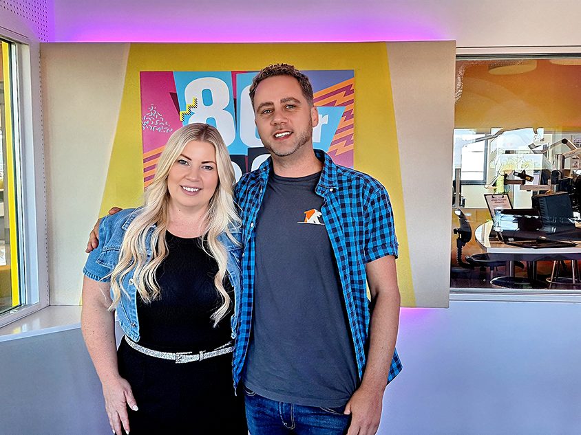 Marco Milohnic mit Moderatorin Sandra Tasek