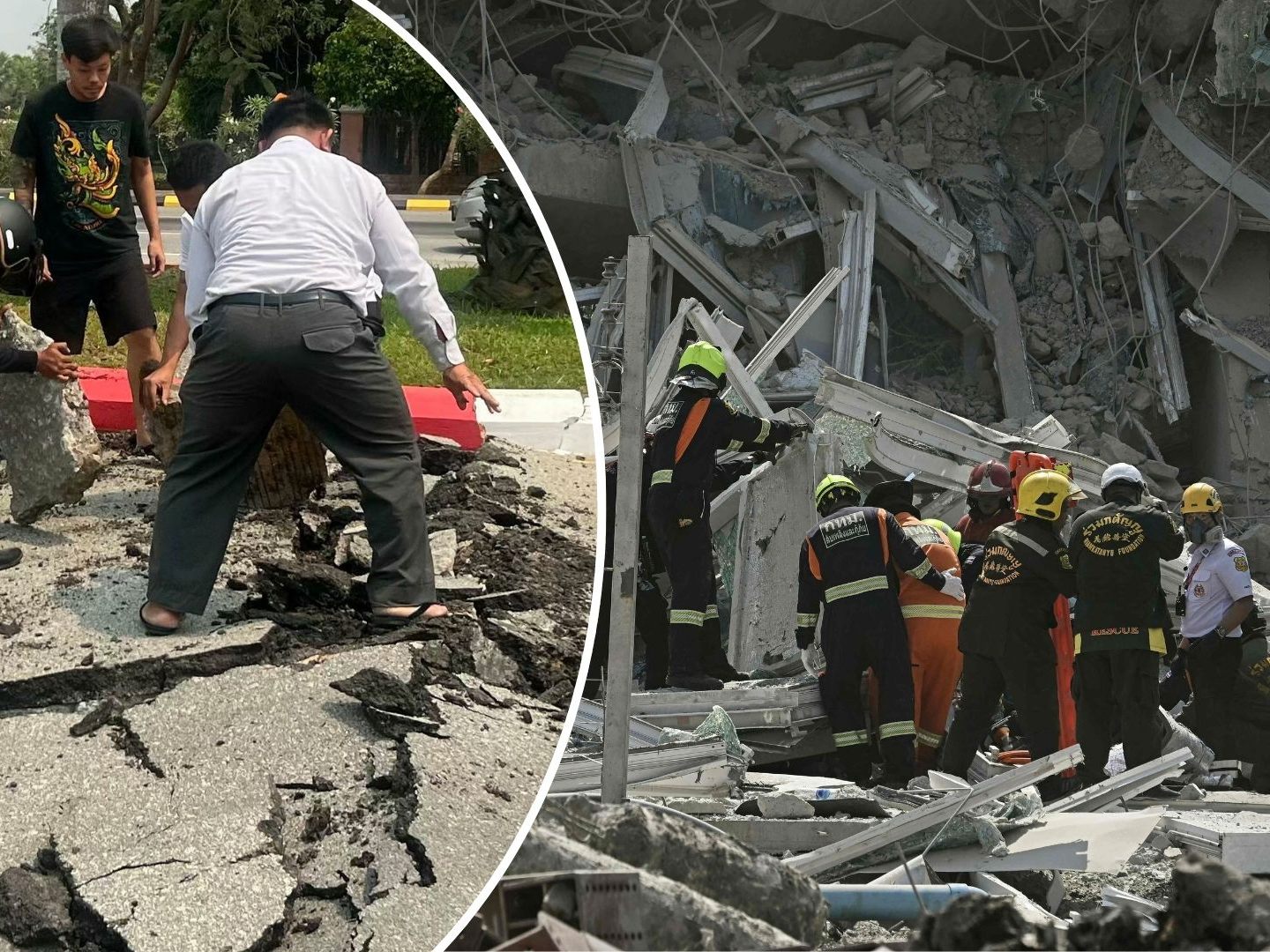 Ein Erdbeben hat Teile Thailands und Myanmars erschüttert. In der thailändischen Hauptstadt Bankok stürzte ein im Bau befindliches Hochhaus ein.