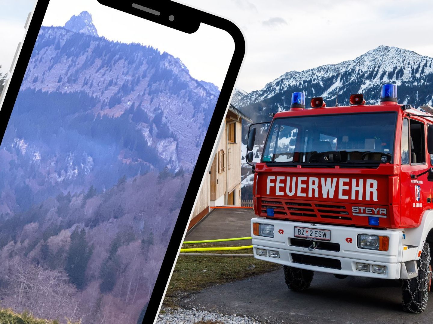 In Dalaas ist es zu einem Flurbrand gekommen.