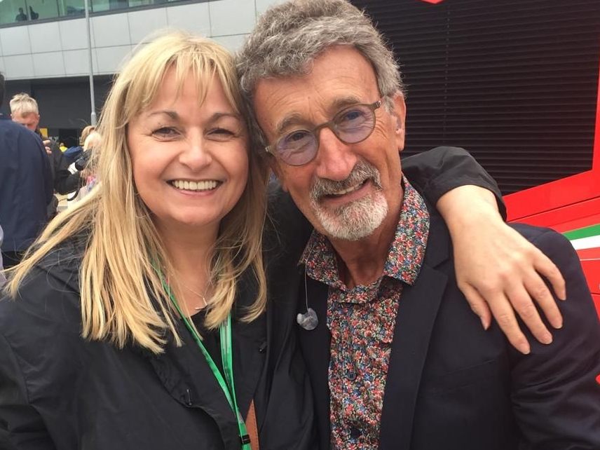 Christine Gorham mit Eddie Jordan.