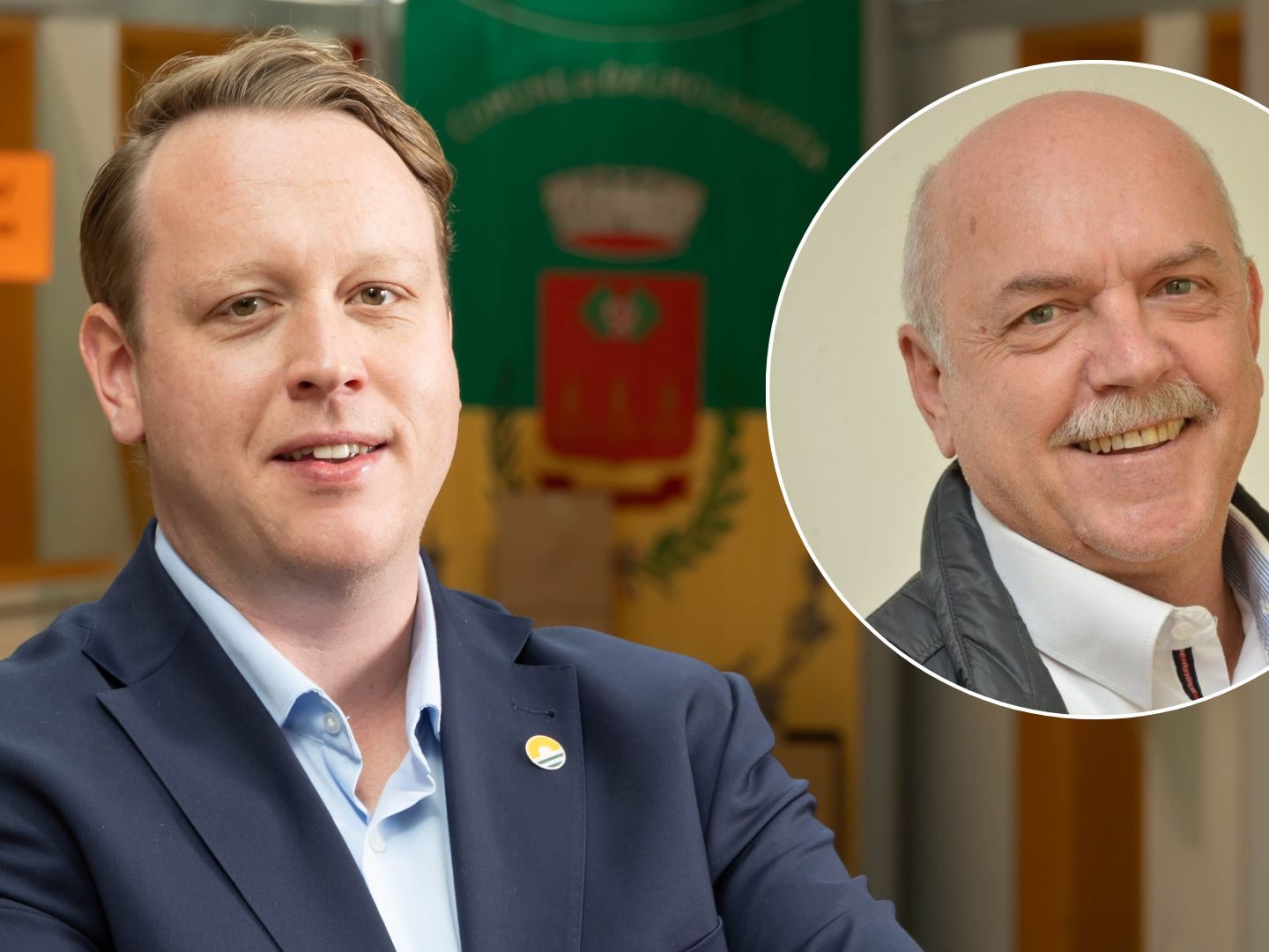 Anton Weber (re.) fechtet die Wahl in Hard an