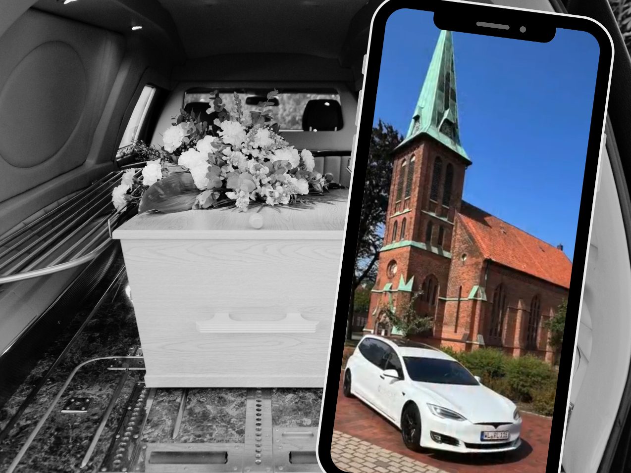 Der Tesla Hearse 3 bietet eine geräuschlose und emissionsfreie Alternative zu herkömmlichen Bestattungsfahrzeugen – mit modernem Design und luxuriöser Ausstattung.