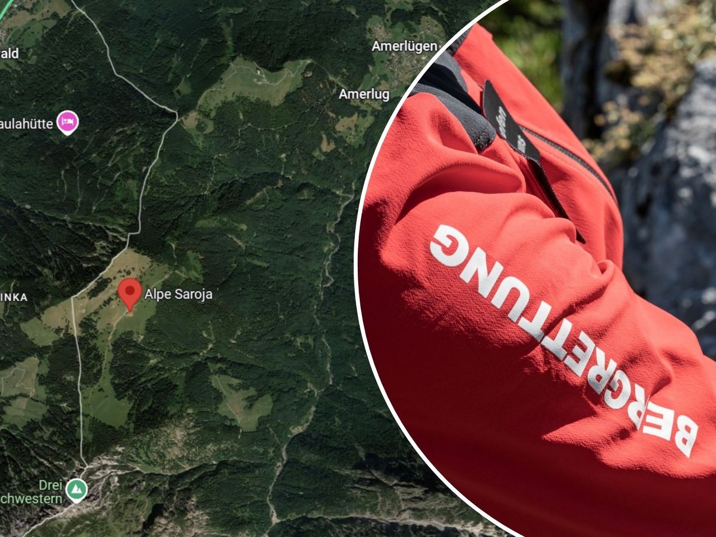 Wanderer aus Alpiner Notlage gerettet (SYMBOLBILD)