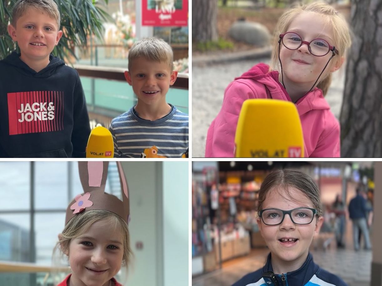 Die Kinder haben Antworten auf Fragen zum Osterhasen – wenn auch keine einheitlichen.