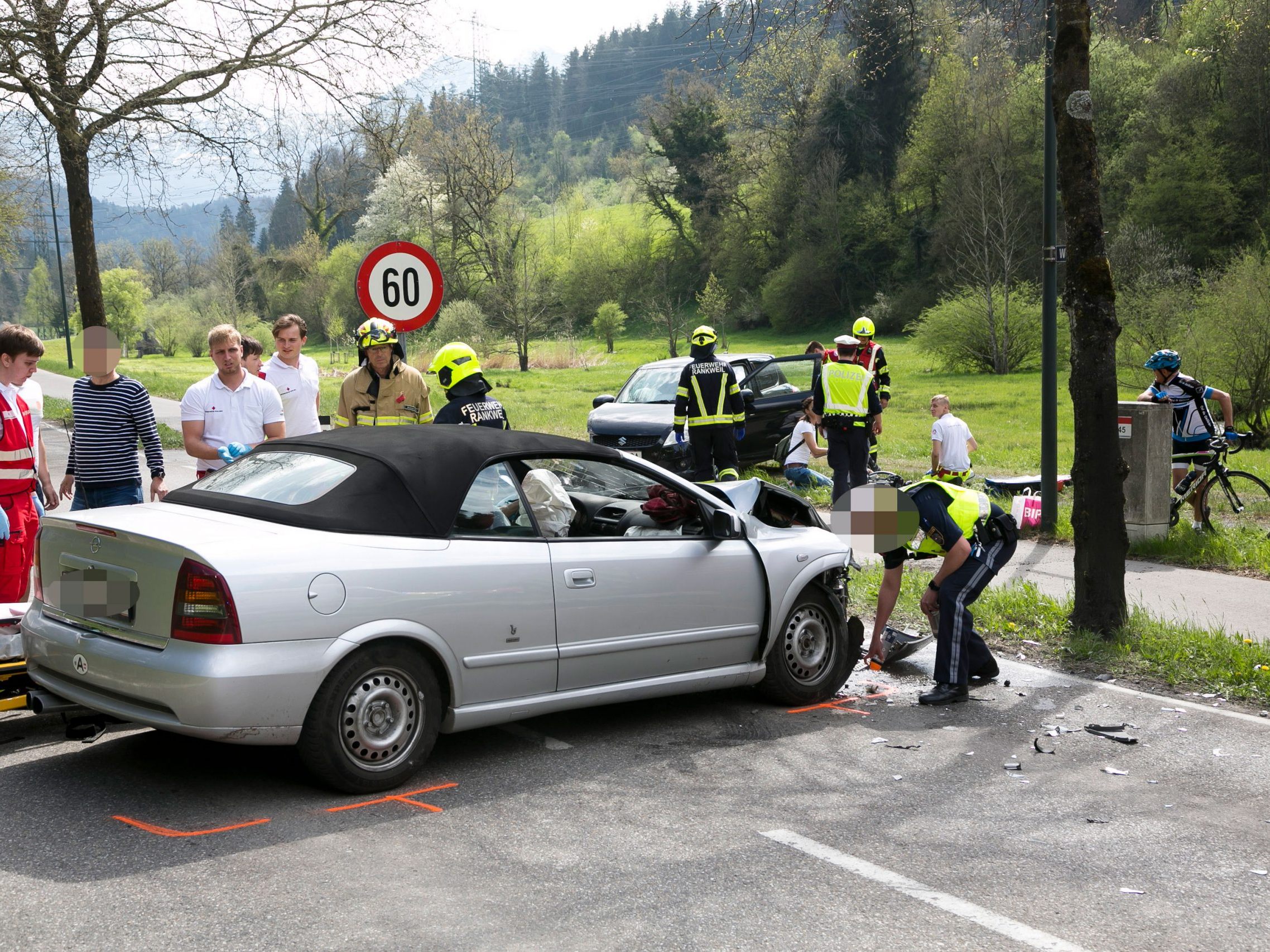 Unfall auf der L50 in Rankweil