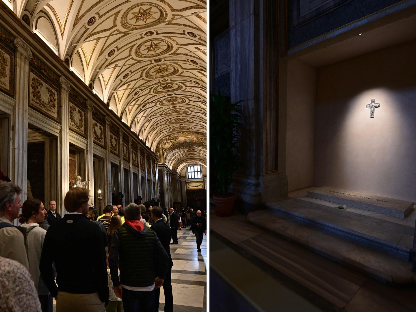 Nach der Beisetzung von Papst Franziskus haben sich Gläubige schon seit dem frühen Sonntag angestellt, um sein Grab in der Kirche Santa Maria Maggiore im Stadtzentrum von Rom zu besuchen.