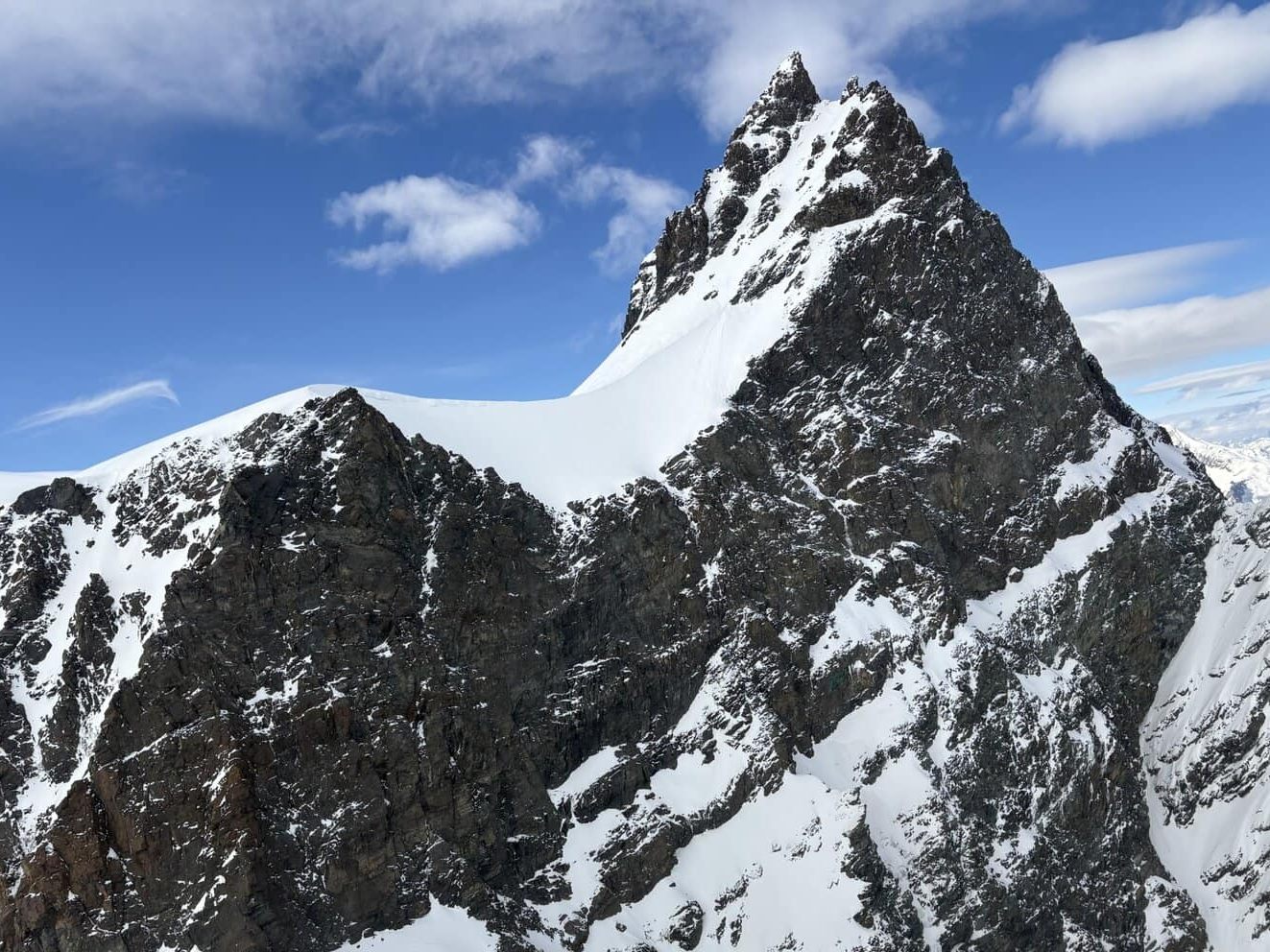 Die Skitourengeher waren am Rimpfischhorn unterwegs.