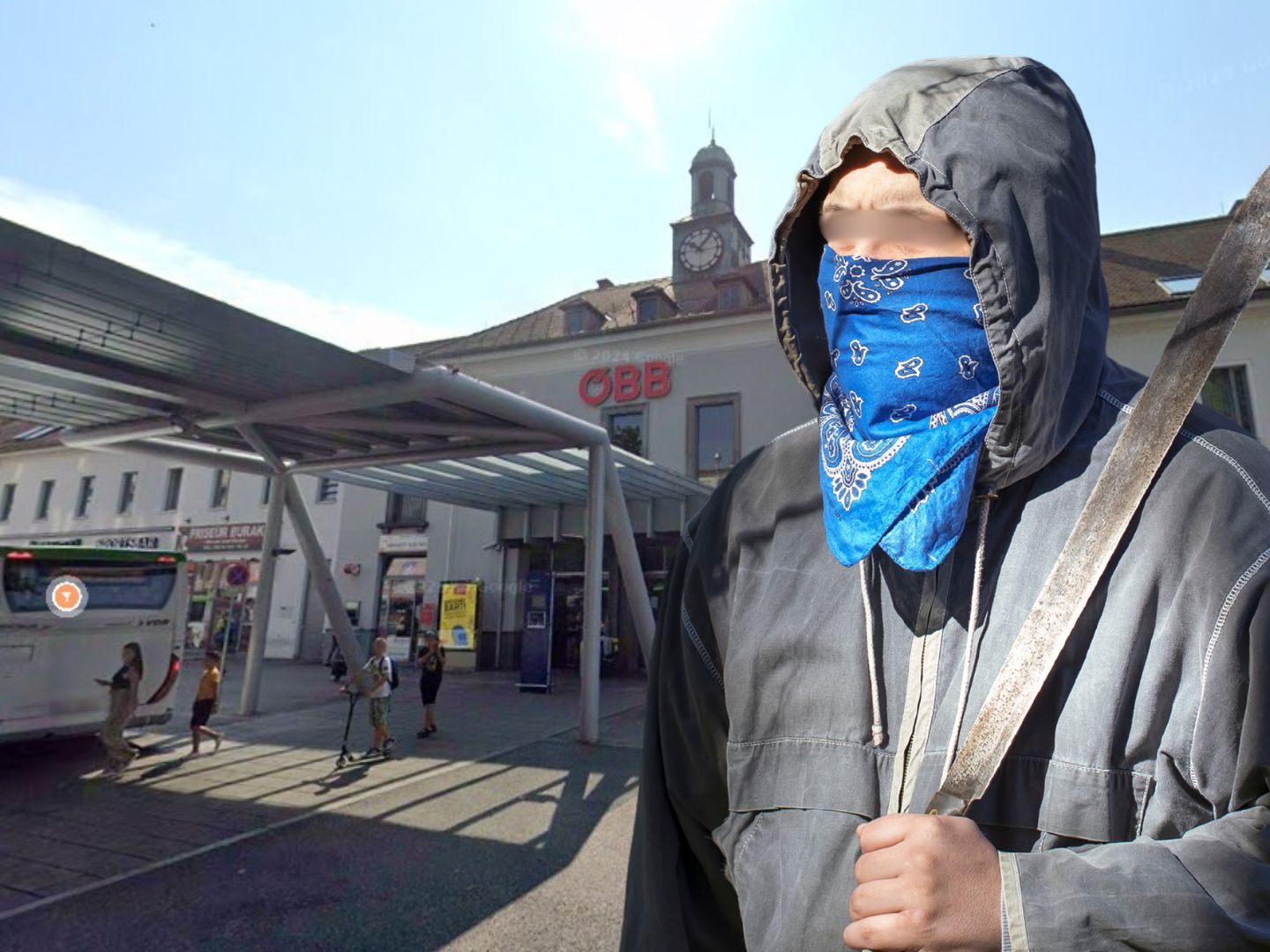 Mit Machete zum Polterabend: Mann nach Angriff am Bahnhof Krems festgenommen.