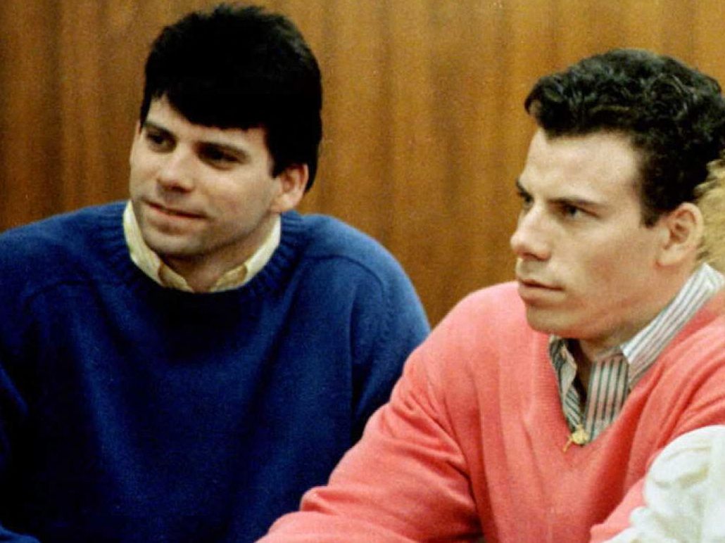 Die beiden Menendez-Brüder während eines Prozesses in Los Angeles 1992.