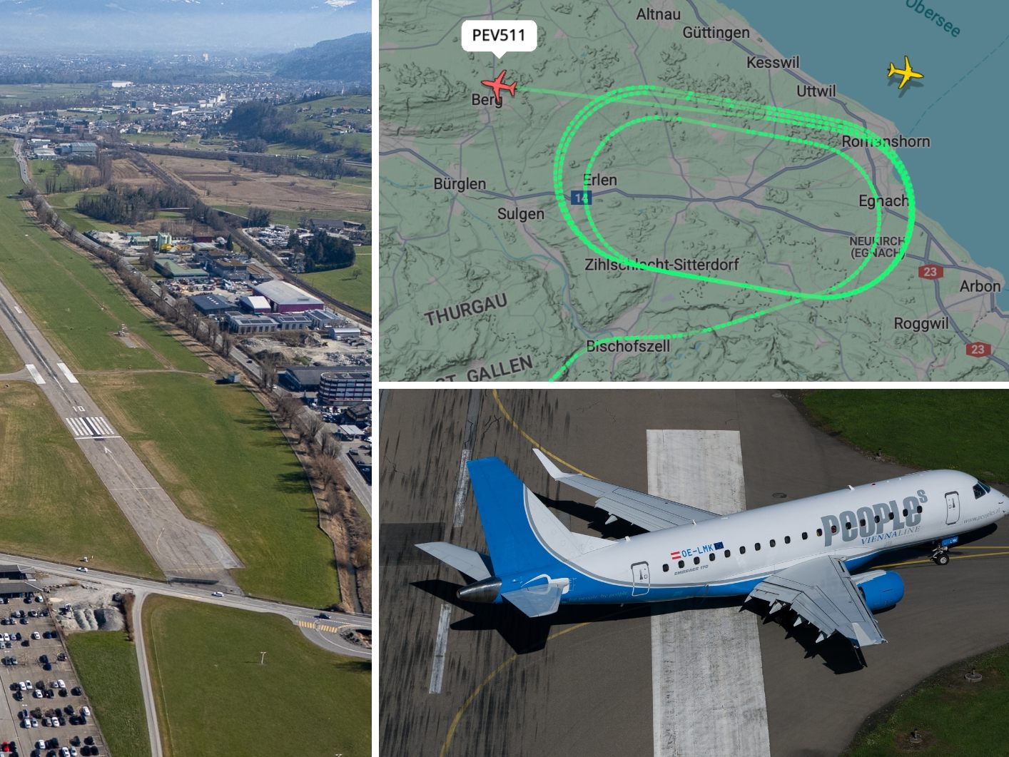 Mallorca-Flug muss wegen Defekt von Altenrhein nach Zürich umgeleitet werden.