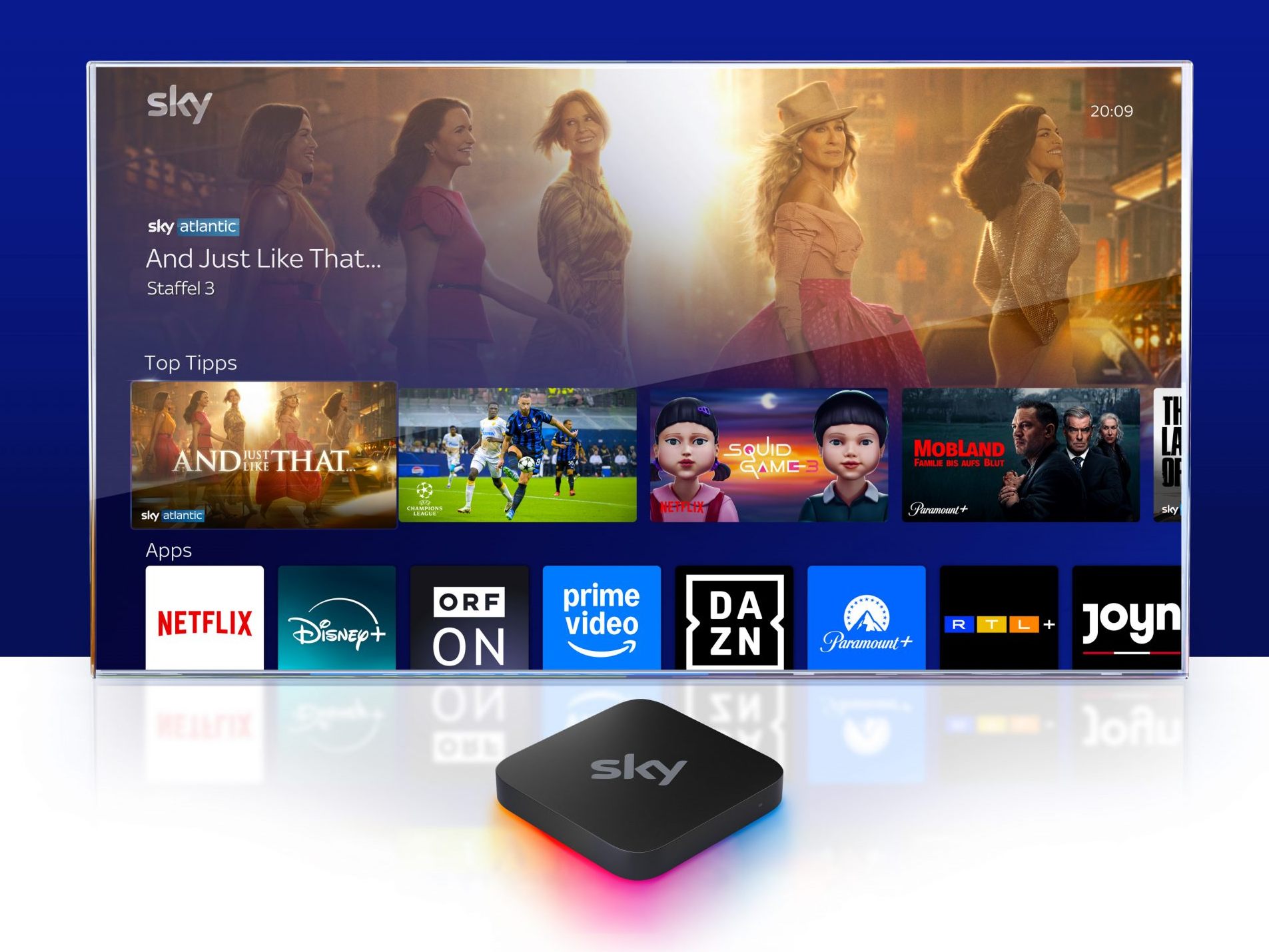 Sky Stream startet Mitte Mai in Österreich.