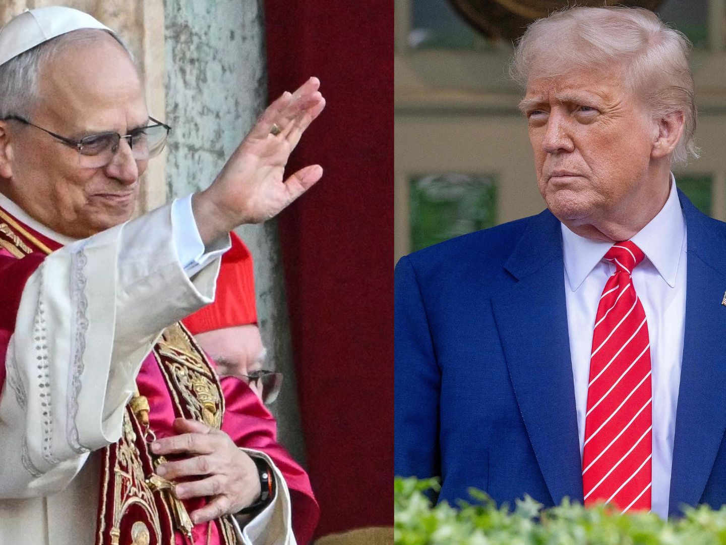 Papst Leo XIV und US-Präsident Donald Trump.