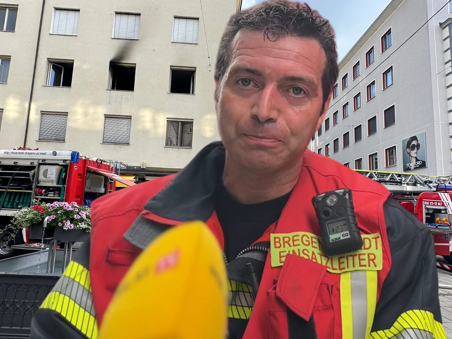 Küchenbrand in Bregenz: Zwei Verletzte – Bewohner rettet Passanten vor Eintreffen der Feuerwehr