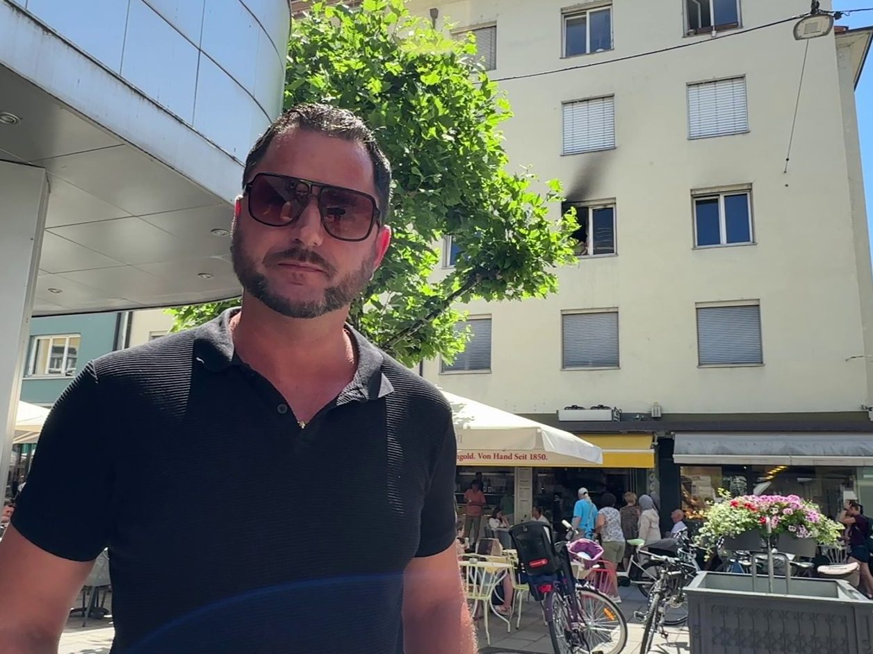 Alexander aus Bregenz handelte, als ein Brand in einer Wohnung ausbrach.