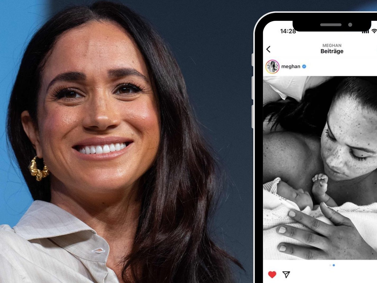 Meghan teilt intimes Bild mit ihrer Tochter.
