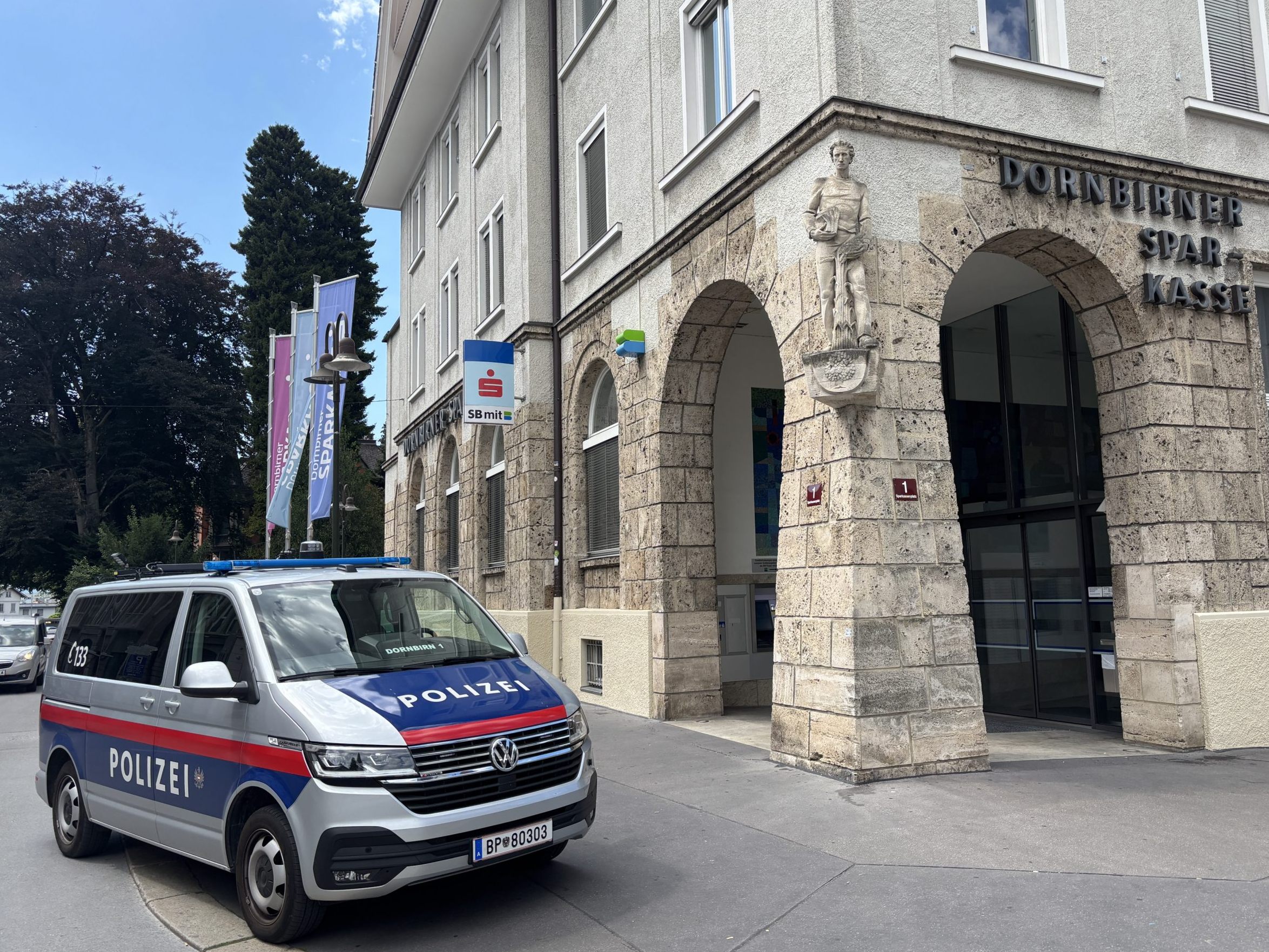 Bewaffneter Raubüberfall auf Dornbirner Sparkasse