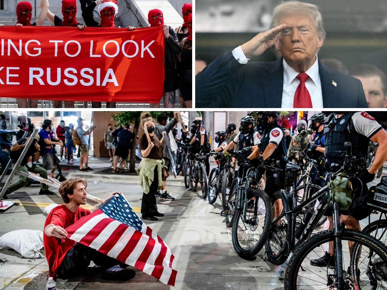 Proteste in 2.000 US-Städten - Trump hält Militärparade ab.