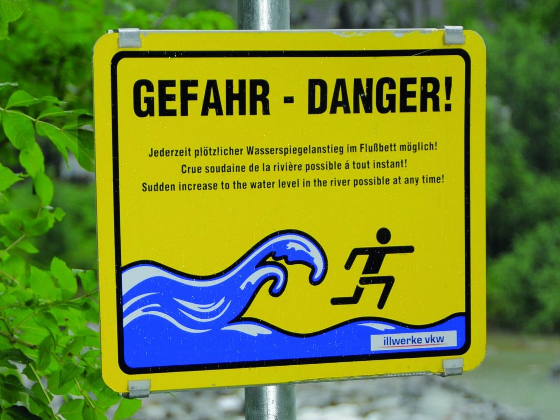 Illwerke vkw rufen beim Baden in Flüssen zu Vorsicht auf.