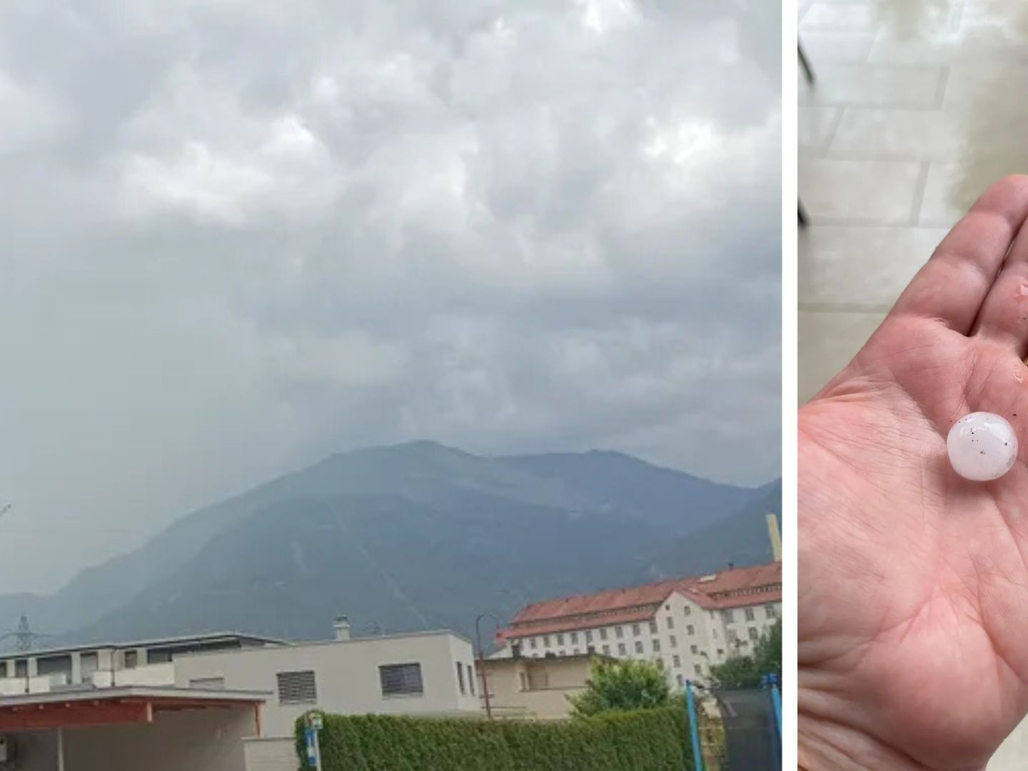 Die ersten Meldungen über Regen und Hagel kommen in der VOL.AT-Redaktion an.