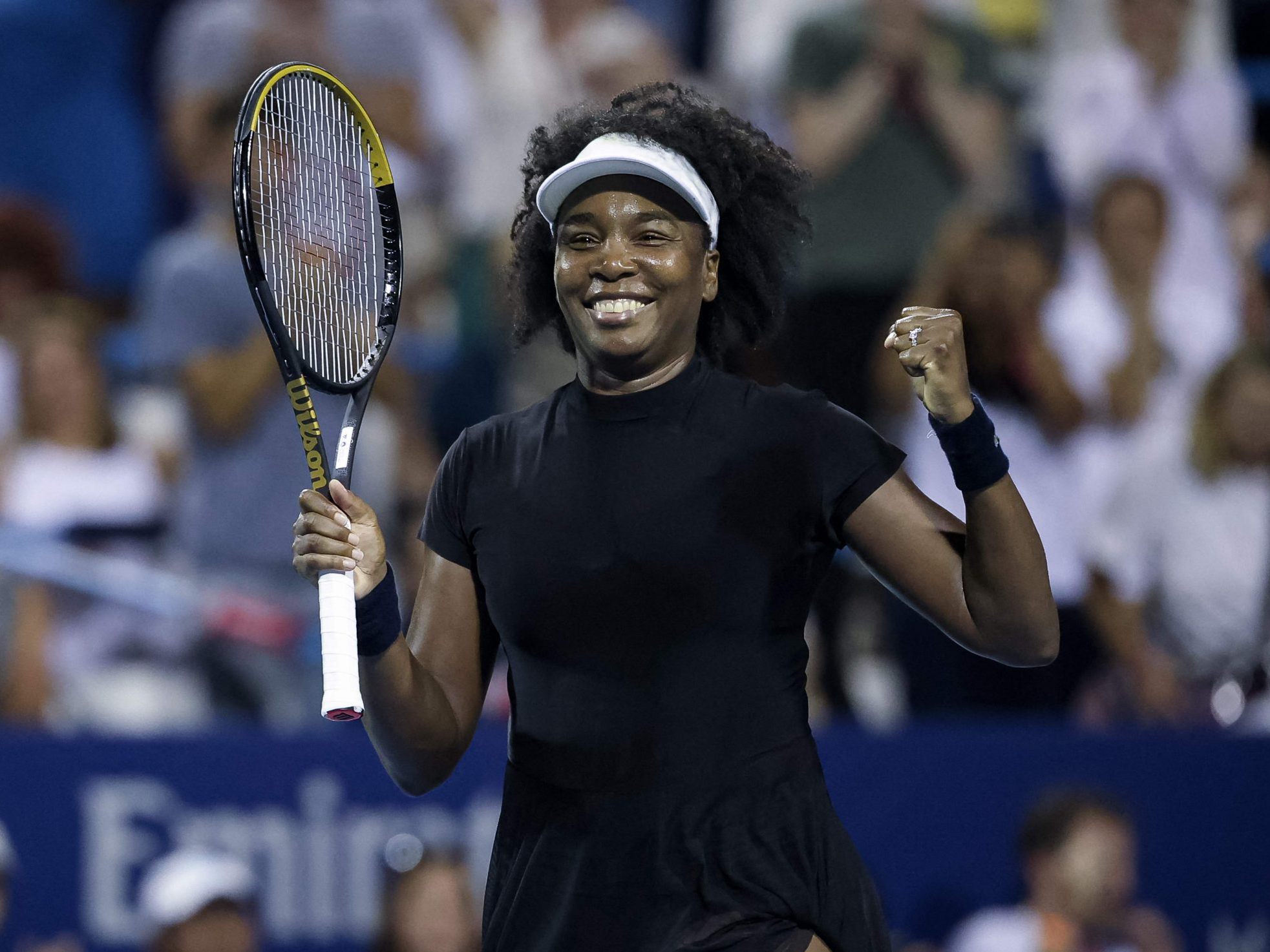 Venus Williams gewinnt als zweitälteste Frau der Welt.