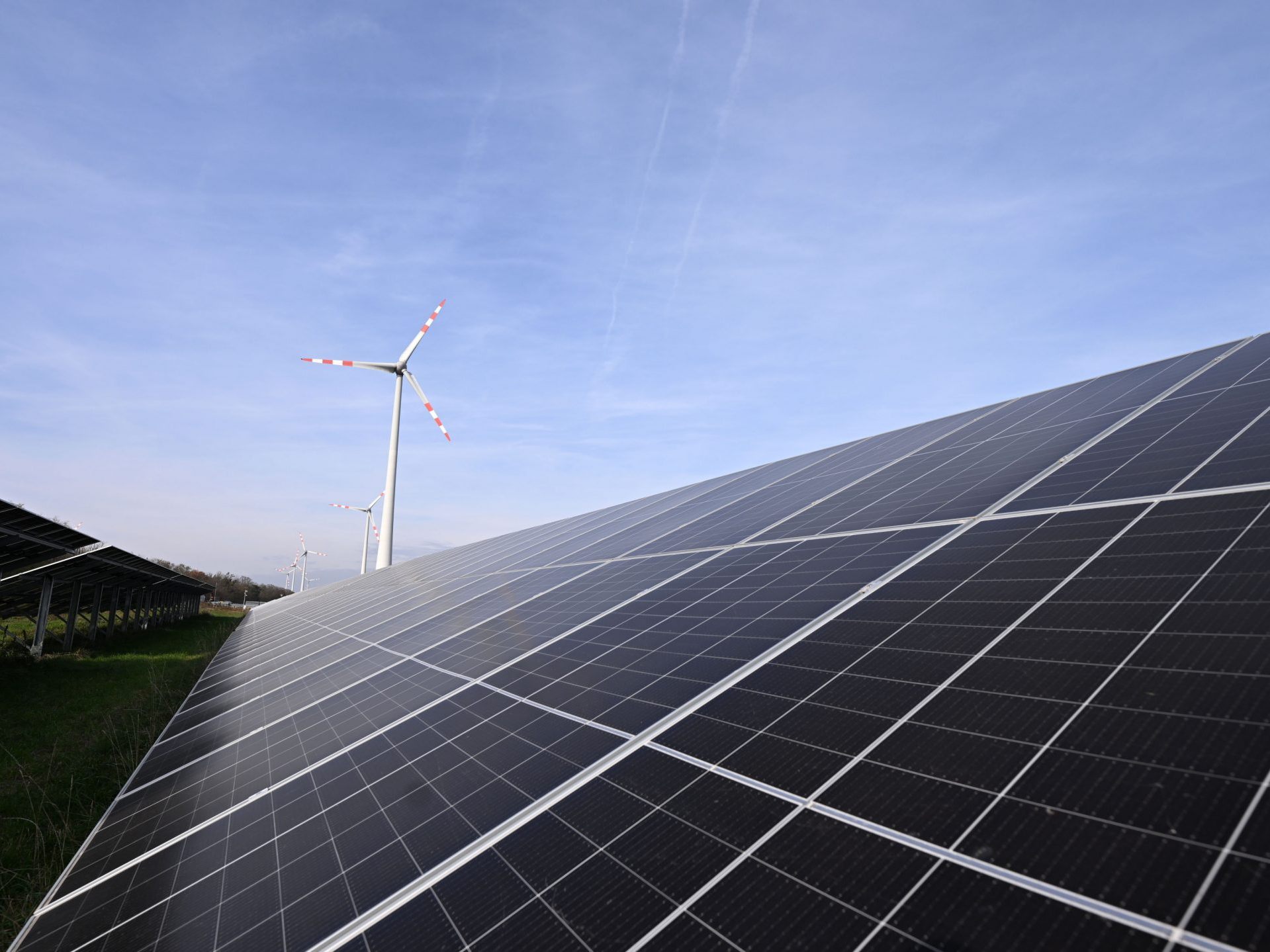 Eine Photovoltaik-Anlage.
